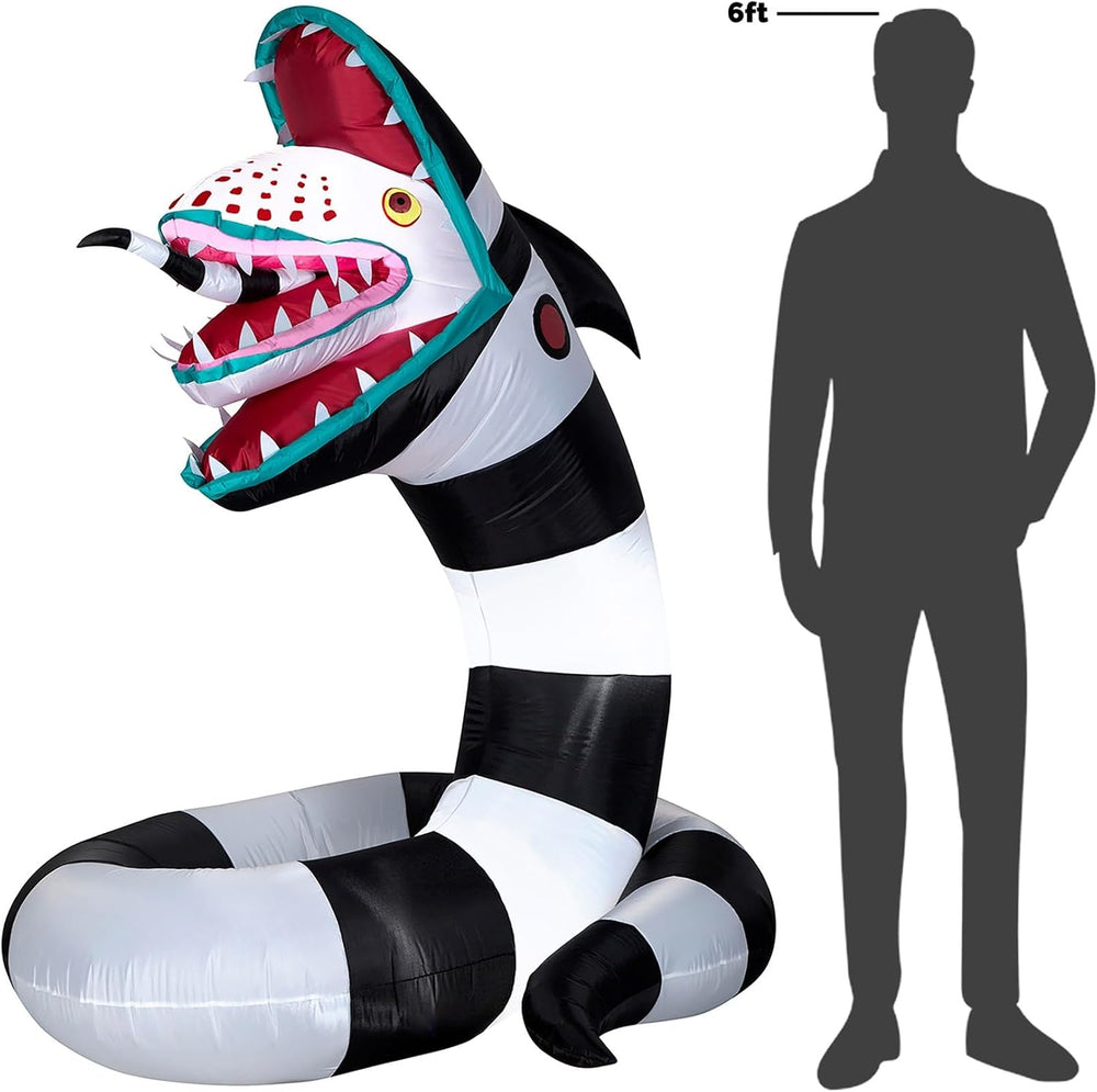 Beetlejuice Sandworm 6ft Inflatable Halloween Decoration | Airblown Yard Deco...