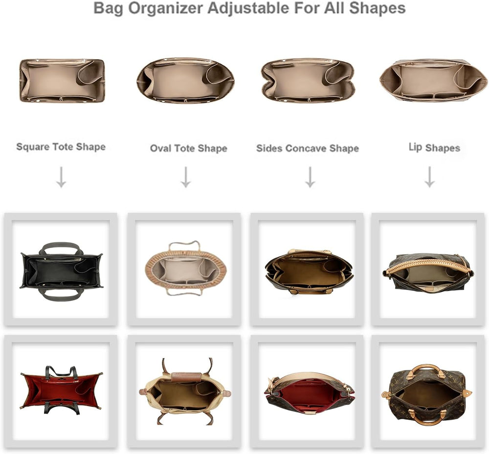 ZTUJO Purse Organizer Insert For Handbag & Tote Shaper,Tote Bag Organizer...