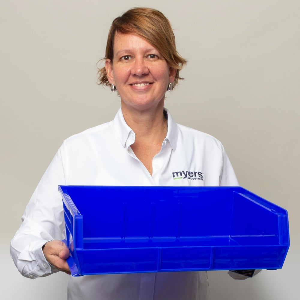 Akro-Mils 30255 AkroBins Plastic Storage Bins, 11"x16"x5", Sto...
