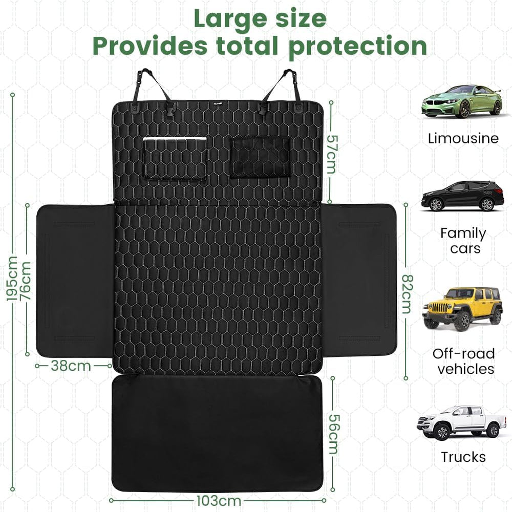 KYG Car Boot Protector Dog Waterproof Dog Blanket Car Boot with Side and Bump...