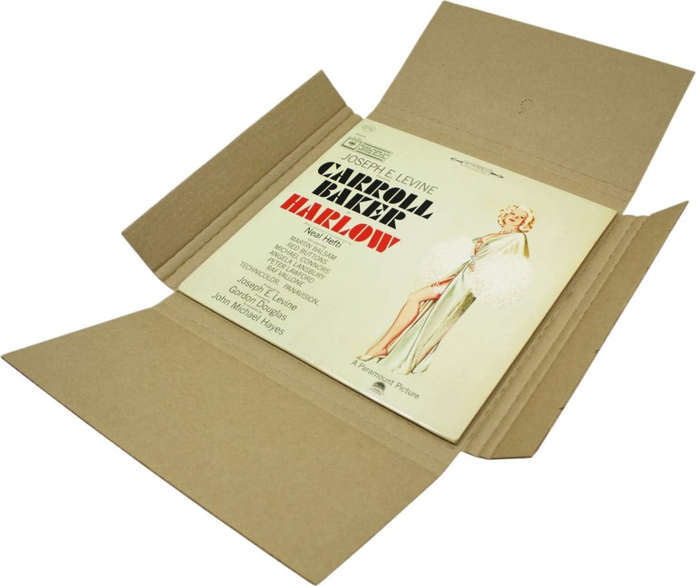 (25) White Vinyl Record LP Shipping Mailer Boxes - Holds 1 to 3 12" Reco...