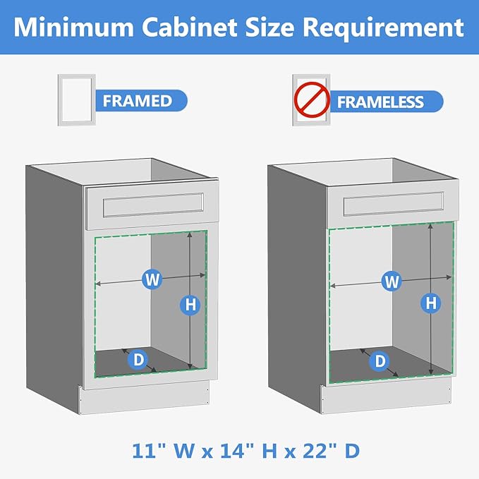 ROOMTEC 2 Tier Individual Pull Out Cabinet Organizer 10½"W x 21½"D,...