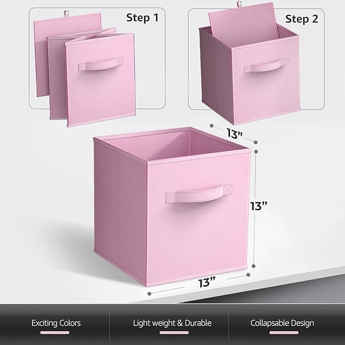 Sorbus 13 Inch Storage Bins (8 Pack)