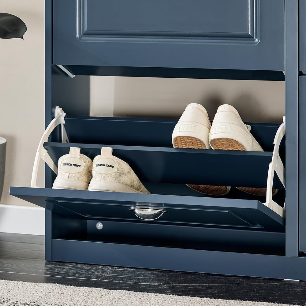 Haotian Shoe Cabinet with 4 Flip Drawers