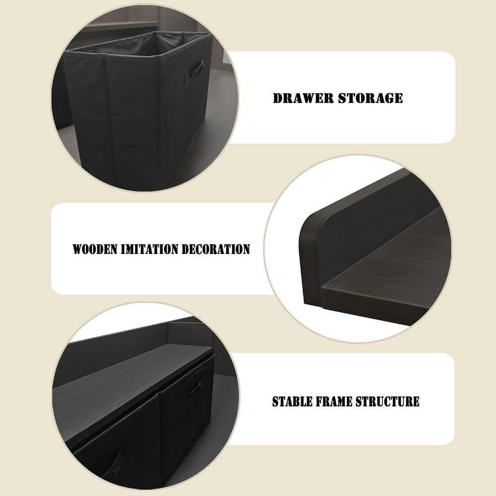 TaoHFE Washer Dryer Countertop,Washer and Dryer Topper for Laundry,Black