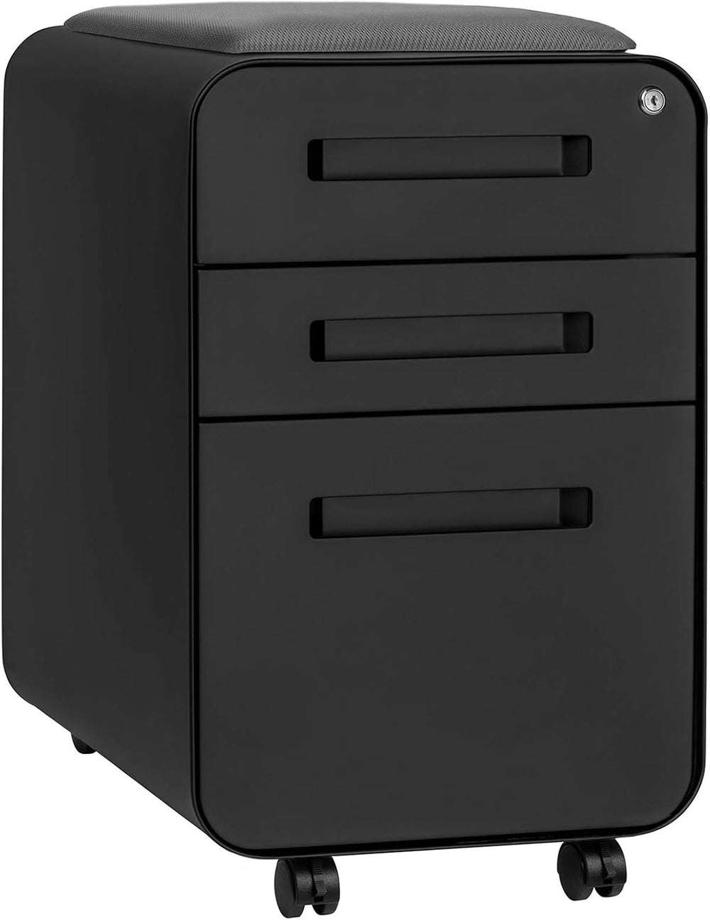 Laura Davidson Furniture STOCKPILE Curve Seated 3-Drawer Mobile File Cabinet ...