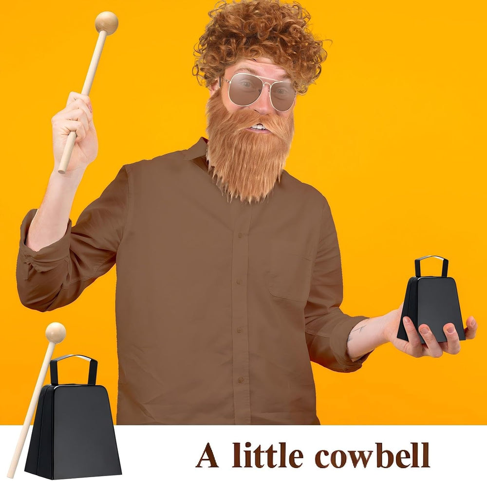 Mepase 6 Pcs Halloween Cowbell Costume Accessories Set Adult Cosplay Outfit