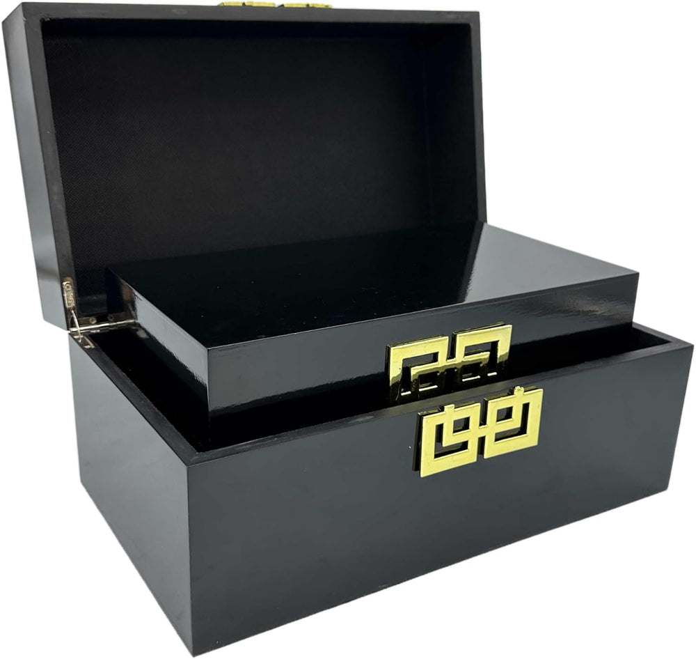 Galt International Storage Box Set Decorative Storage Box w/Hinged Lid Classi...