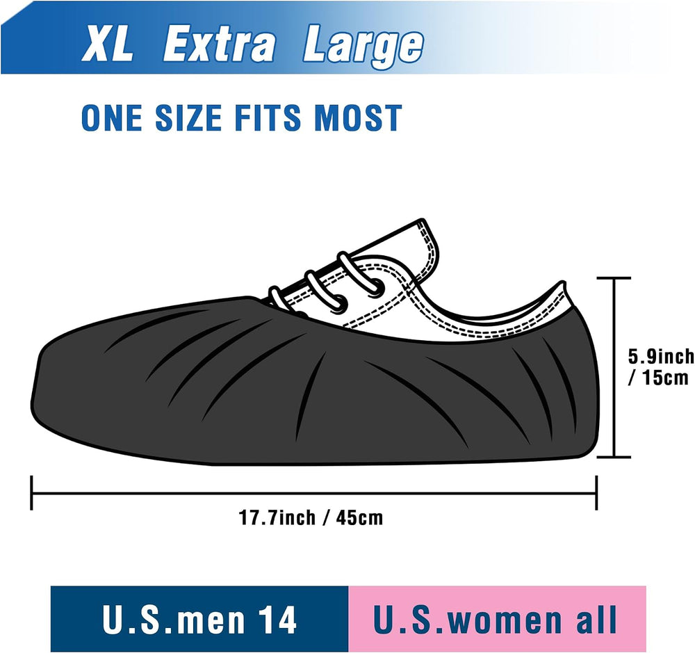 ProtectX Premium Disposable Shoe Covers, Extra Large 1000-pack (500 pairs), S...