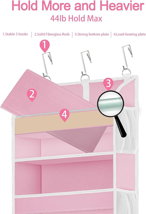 2 Pack Over The Door Storage Organizer