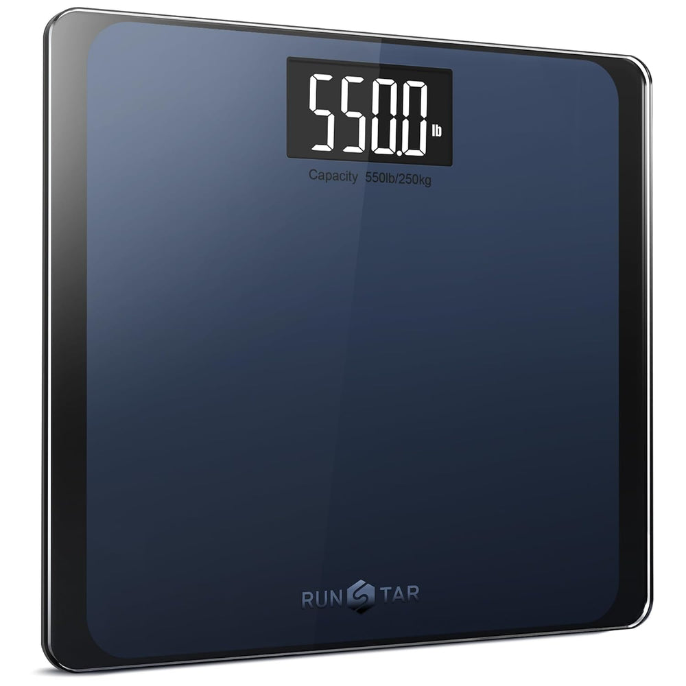 RunStar 550lb Bathroom Digital Scale for Body Weight with Ultra-Wide Platform...