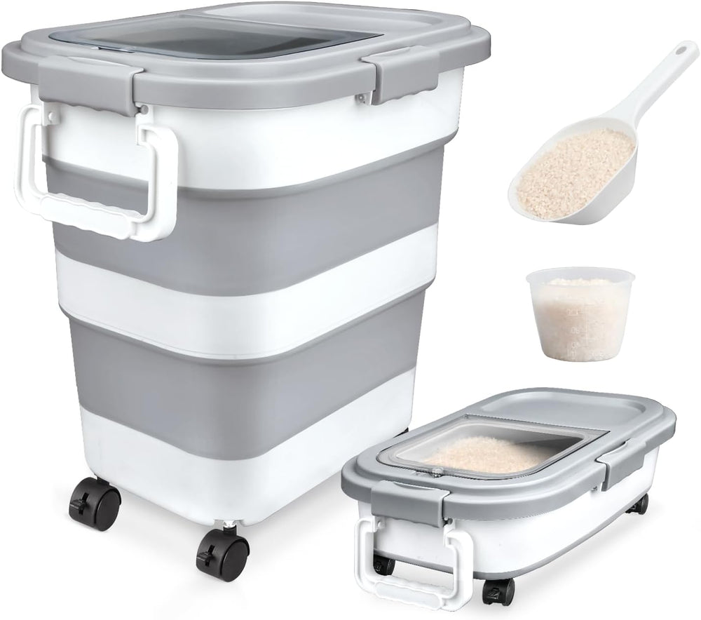 Komzon Rice Storage Container 10-40 lb, 25 lb Pet Dog Food Storage Container,...