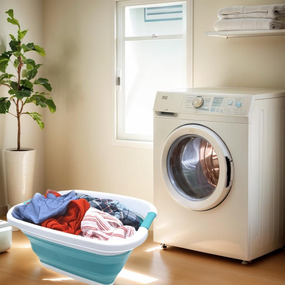 SAMMART Set of 2-25L (6.6 gallon) Collapsible Laundry Basket/Tub-Foldable Sto...