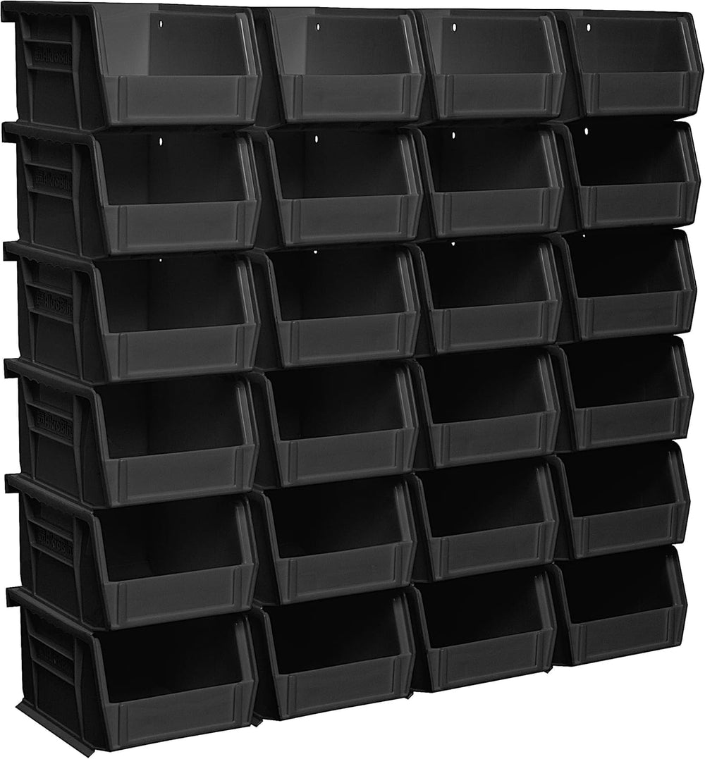 Akro-Mils 30210 AkroBins Plastic Storage Bins, Space-Saving Stackable Bins (2...