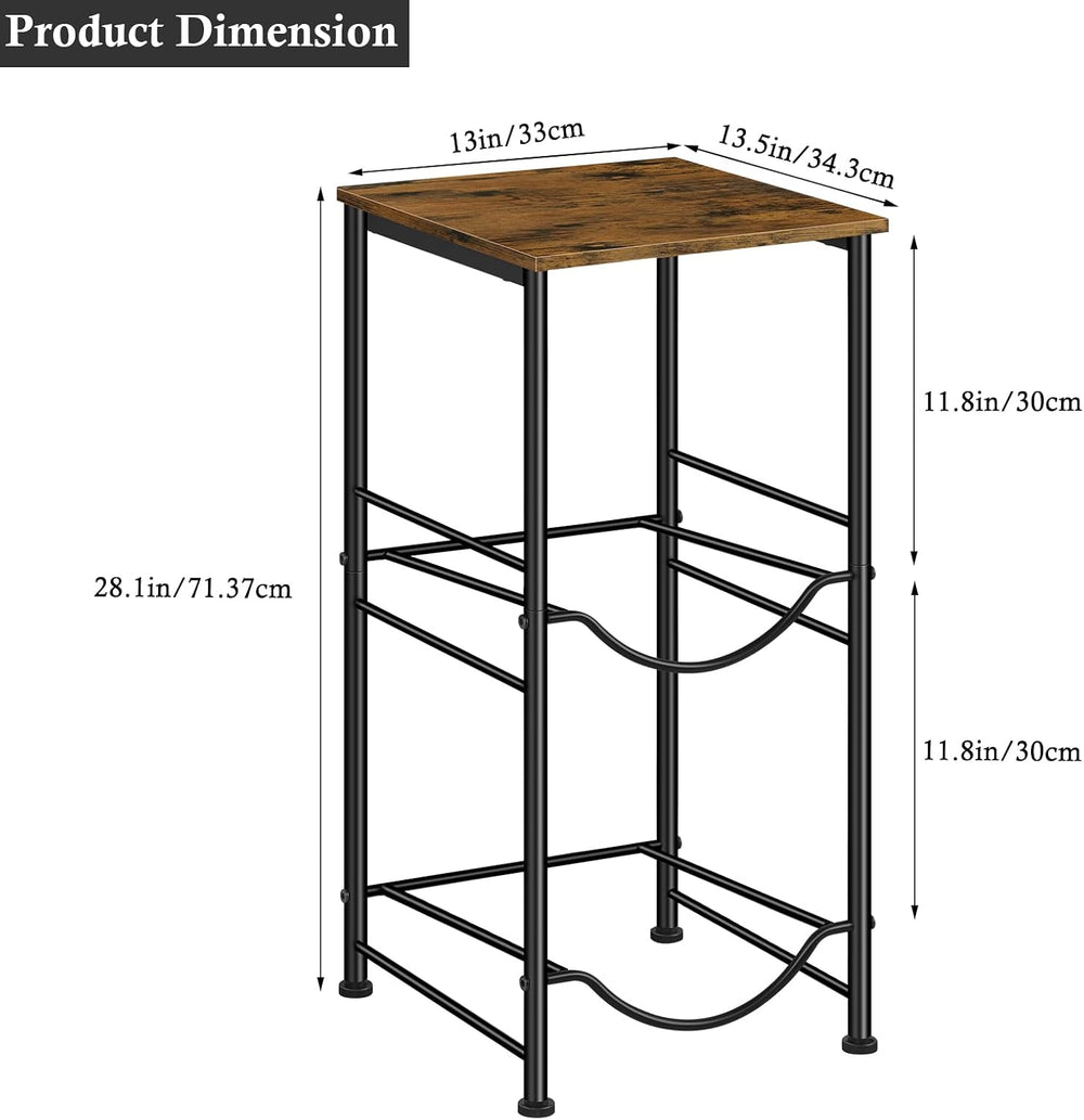 MOOACE 5 Gallon Water Jug Holder, 2 Tier Water Bottle Organizer Rack with Sto...