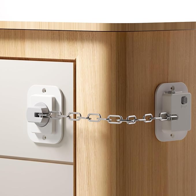 YEYA Anti-Tip No Drill Furniture Anchor (4 Pack)