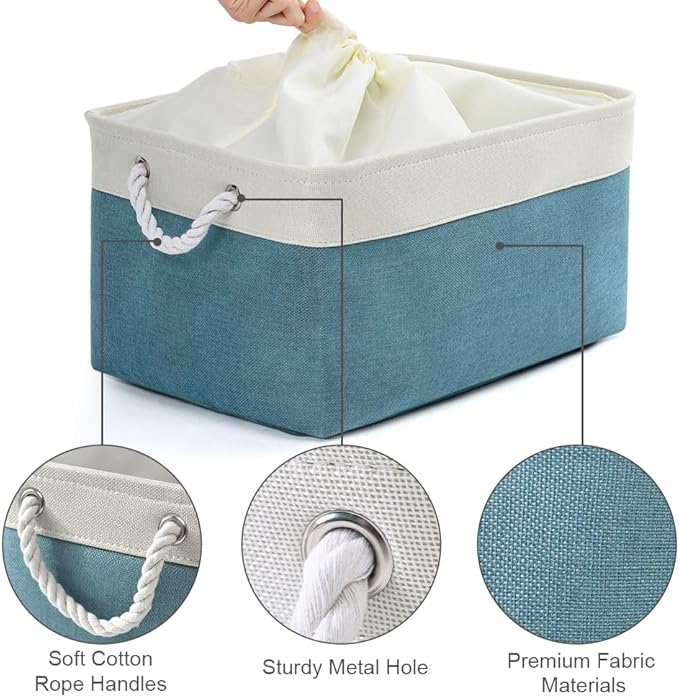 TheWarmHome Storage Baskets for Organizing (3 Pack)