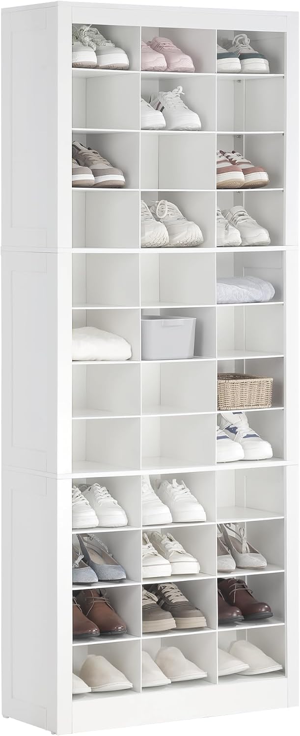 Hzuaneri Shoe Storage Cabinet, 36 Pairs Free Standing Closet Organizer