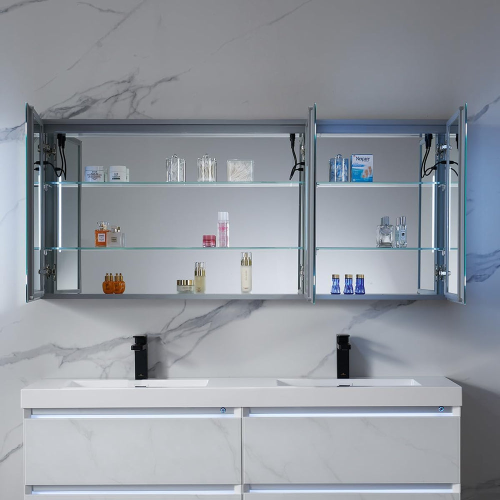 Blossom 60x26 in LED Medicine Cabinet Mirror, Wall Mounted, Anti-Fog