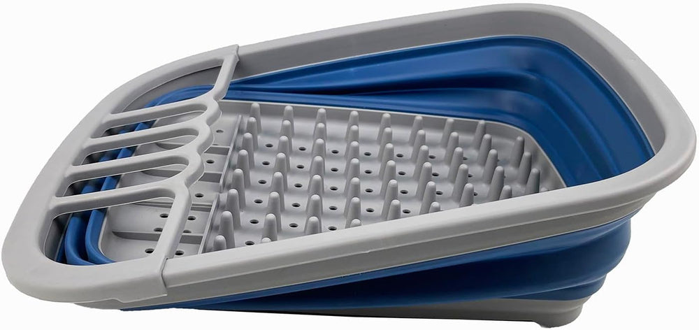 SAMMART 8L (2.11Gallons) Collapsible Plastic Dish Drainer - Foldable Drying R...