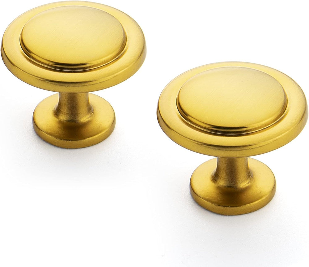 Ravinte Gold Cabinet Knobs Zinc Drawer Knobs, 1-1/4 Inch, 30 Pack