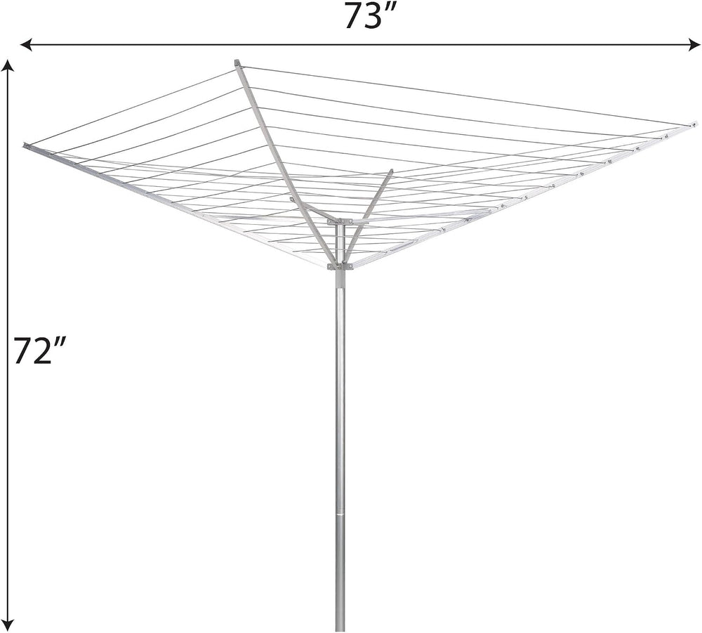 Household Essentials Collapsible Umbrella Clothesline Outdoor Dryer in Alumin...