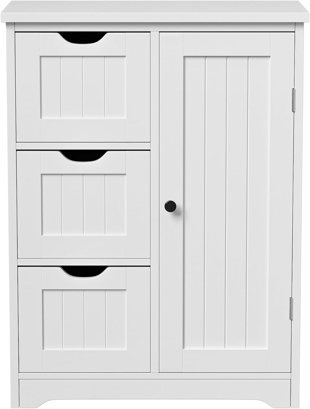 SUPER DEAL Bathroom Storage Cabinet with 3 Drawers and 1 Door, Entryway Home ...