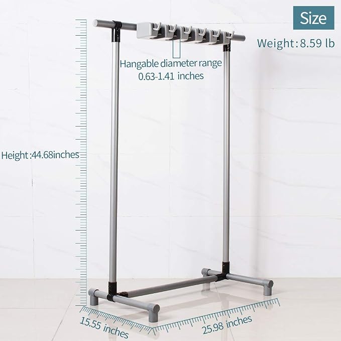 Broom Mop Holder Floor-Mounted mop Rack Cleaning Tool storage