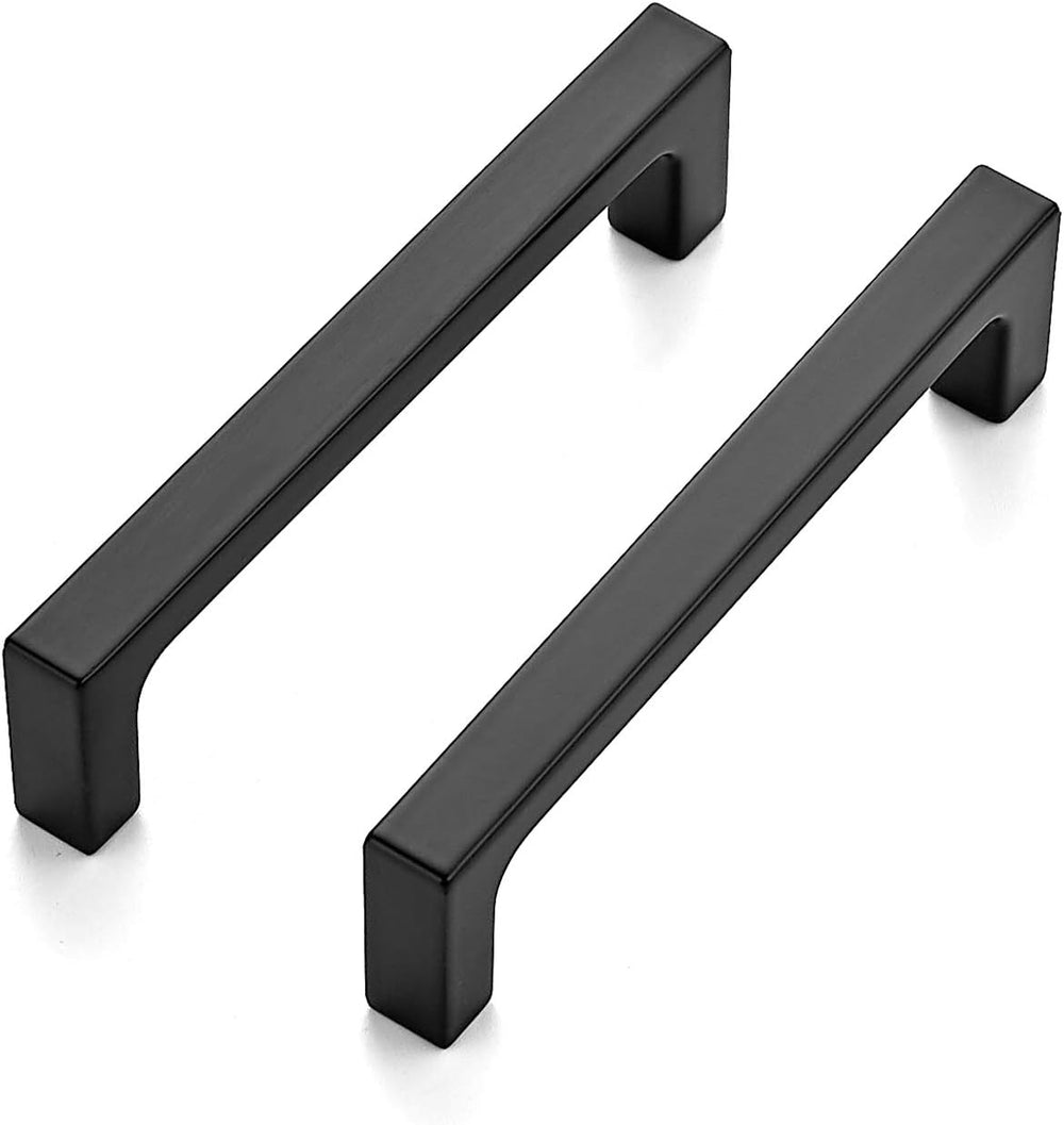 Ravinte Matte Black Square & Solid Cabinet Handles,3-3/4 Inch,20 Pack