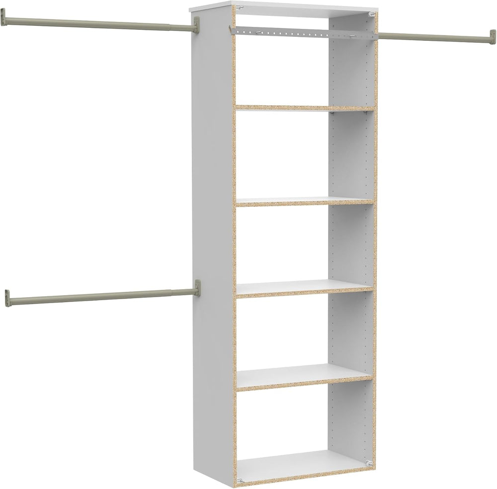 ClosetMaid SuiteSymphony Hanging Closet Kit Includes (1) Tower, (3) Closet Ro...
