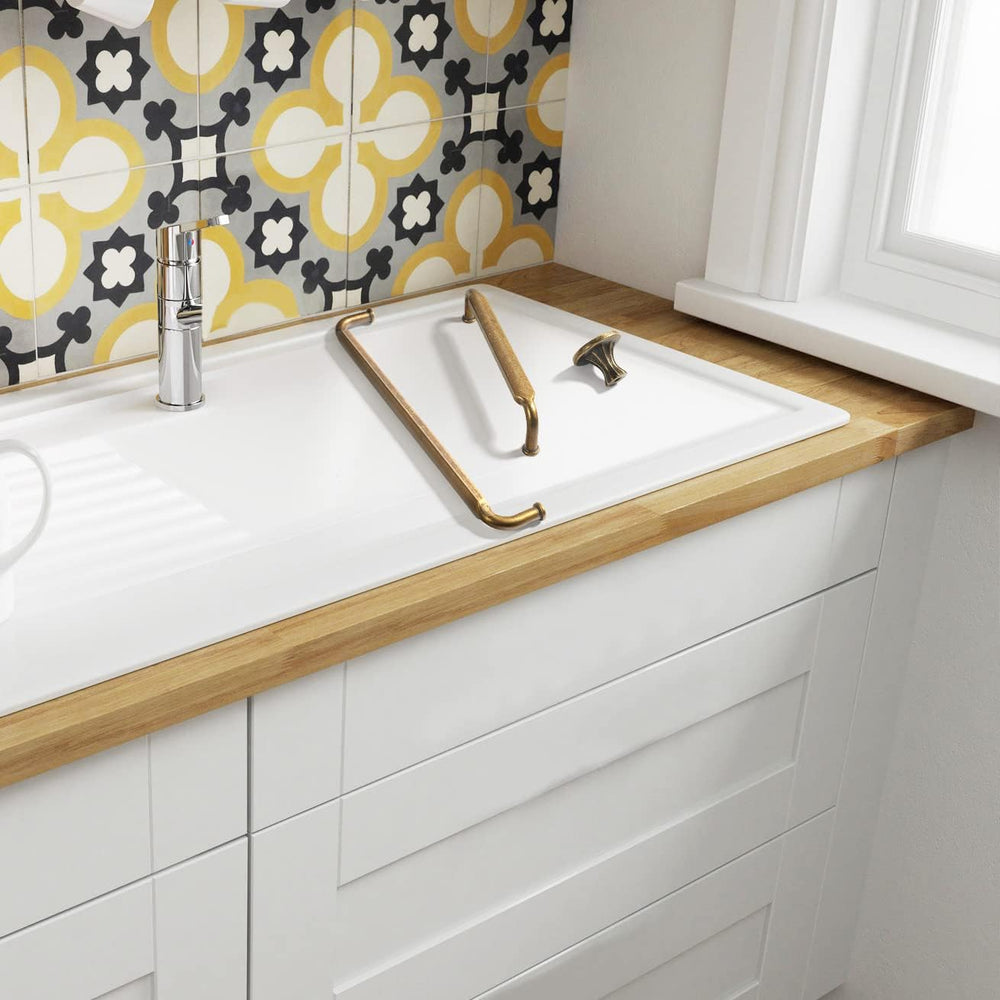 Goo-Ki 12 Pack 3 Inch （76mm） Hole Center Cabinet Pulls Antique Brass Zinc All...