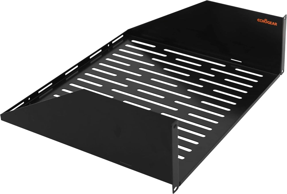 ECHOGEAR 3U Rack Shelf - Universal Design Works with Any Rack - Holds 75bs of...