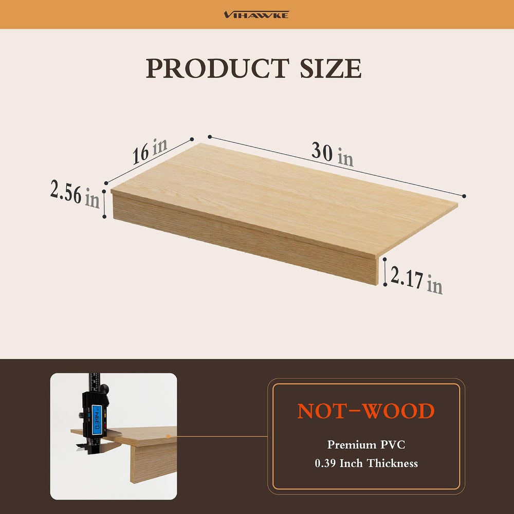 Wire Shelf Covers, 30 x 16 PVC Shelf Covers for Wire Shelving Pantry (5Pcs)
