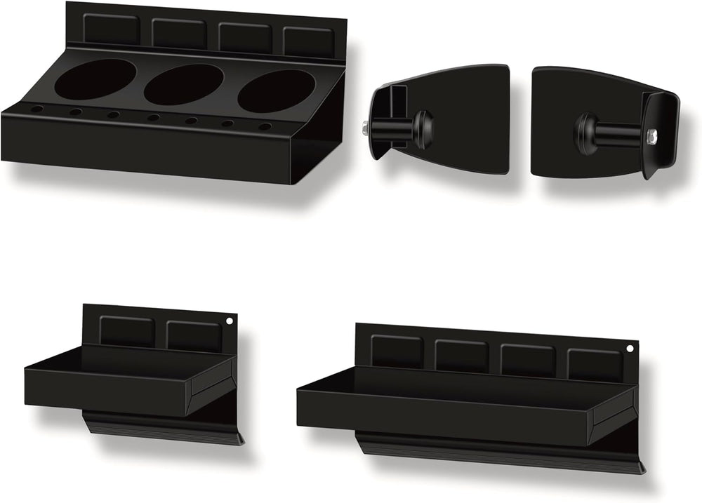C&T 4-Piece Magnetic Toolbox Shelf, Tray and Holder Set, Magnetic Toolbox...