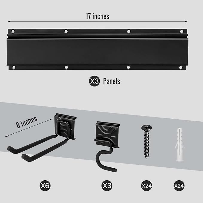 Garden Tool Rack Set, Garage Wall Organization Hanger