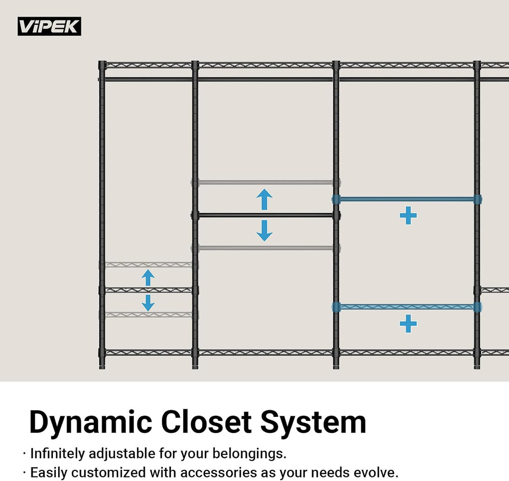 VIPEK R2 Mini Rolling Clothes Rack Portable Closet for Hanging Clothes