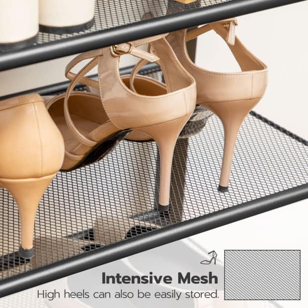 HOOBRO 10-Tier Shoe Rack for Entryway, 39.4" L Shoe Storage Organizer, L...