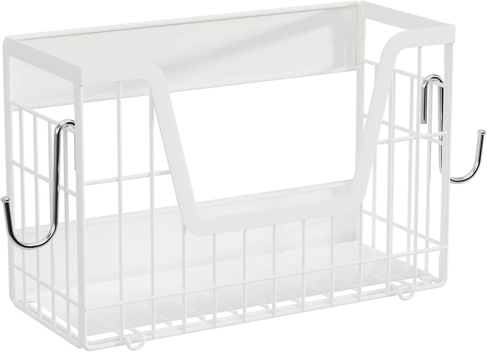 2 Set Magnetic Fridge Shelf, White Magnetic Fruit Basket for Fridge