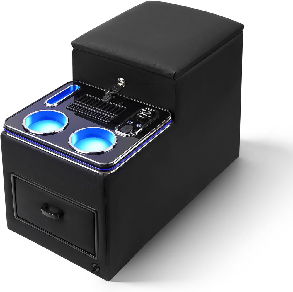 Center Console Between Seat with Lock, Cup & Phone Holder, Regular