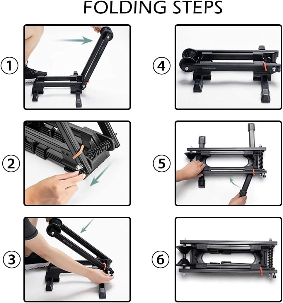 ROCKBROS 2 Pack Foldable Bike Stand-Portable Floor Rack Fits 20”-29” Wheels