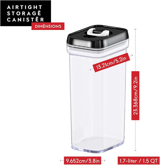 DWËLLZA KITCHEN Airtight Food Storage Containers (4 Piece)