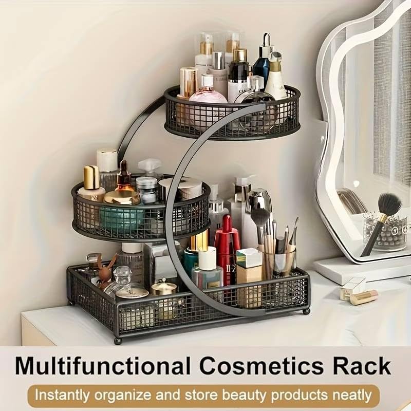 Makeup Organizer Countertop for Vanity, 3 Tier Bathroom Bedroom Counter Skinc...