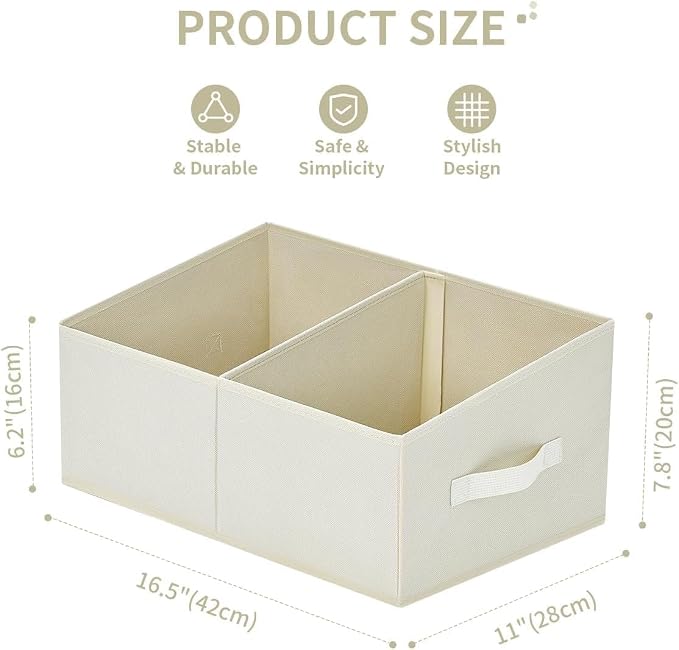 DIMJ Closet Storage Bins, 8 Pack Storage Baskets