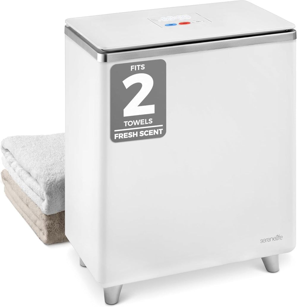 SereneLife Luxury Rectangle Towel Warmer - Spa & Bathroom Heater with Cus...