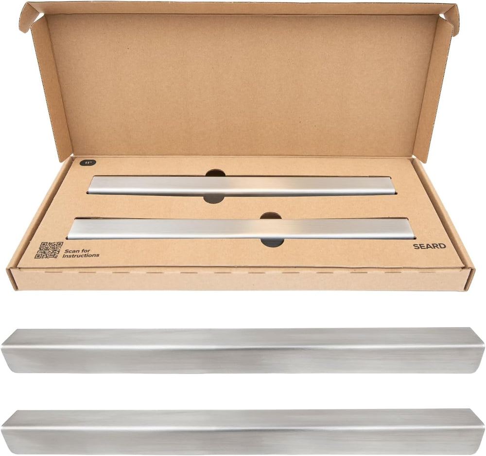 Stainless Steel Drawer Cap Protects Cabinet Edges from Damage. Slip-on Design...