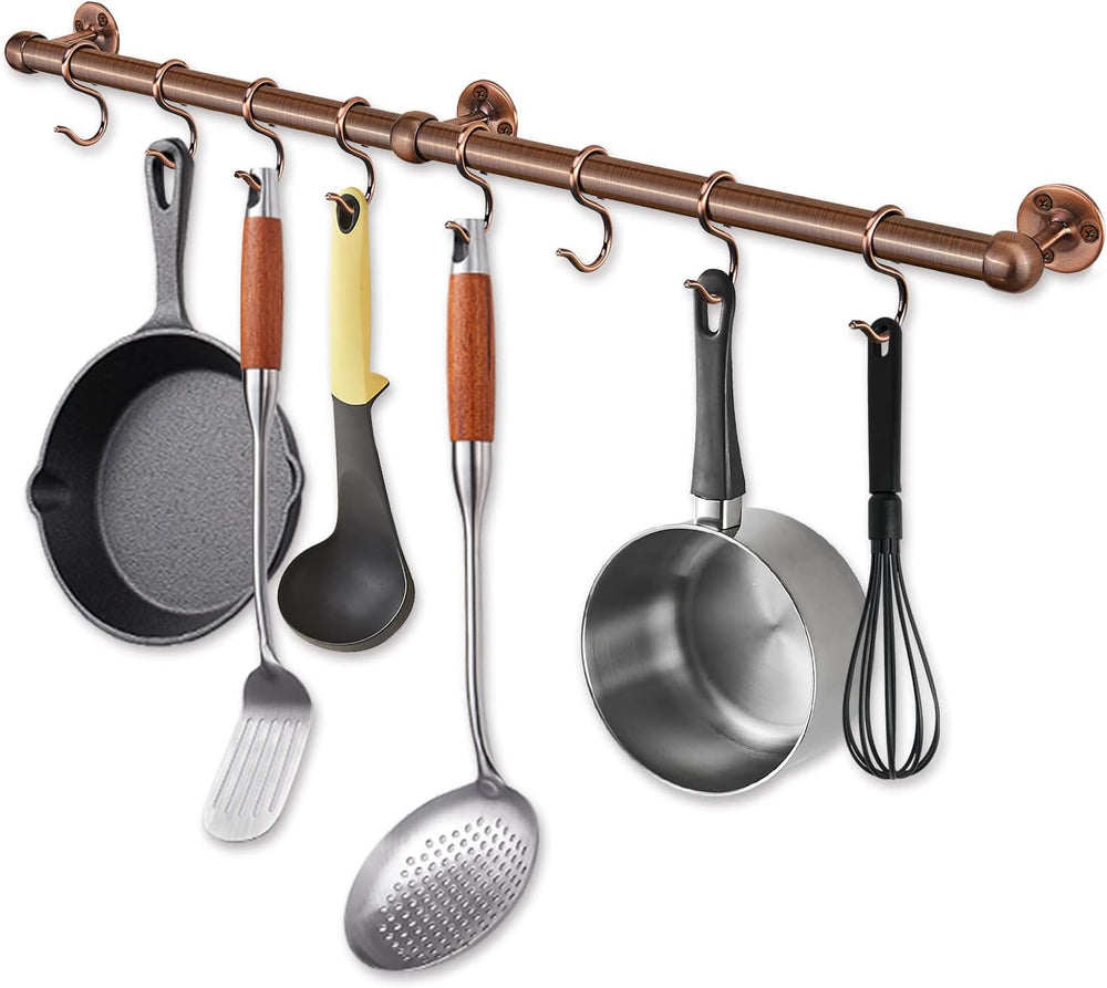 ROTHLEY Stainless Steel Pot and Pan Hanger: 23.7 Inch Wall Mounted Hanging Po...