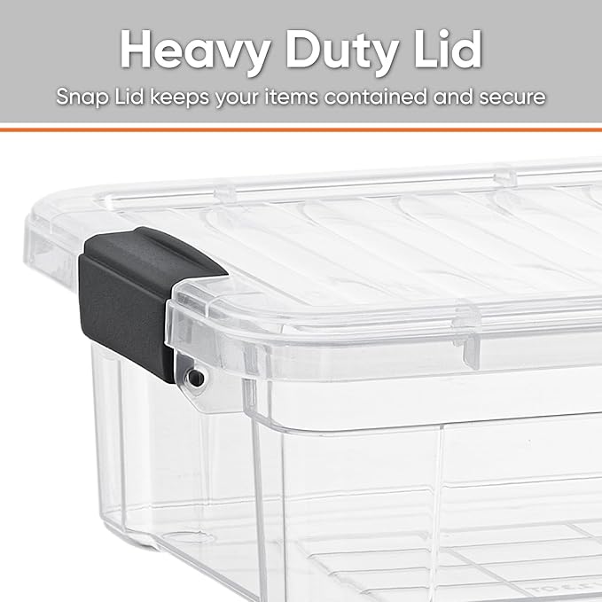 Superio Clear Storage Boxes (4 Pack)