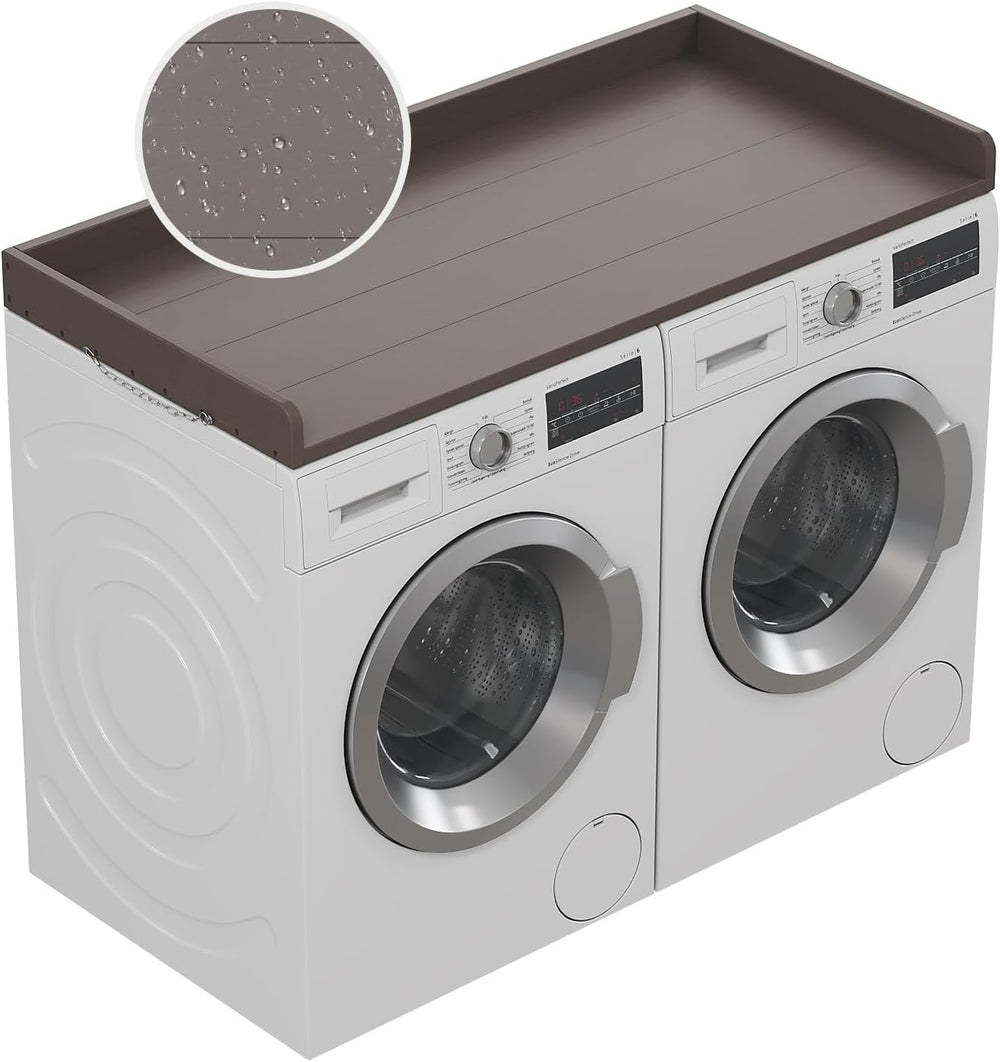 Washer Dryer Countertop,54" W×27.5" D,California Walnut