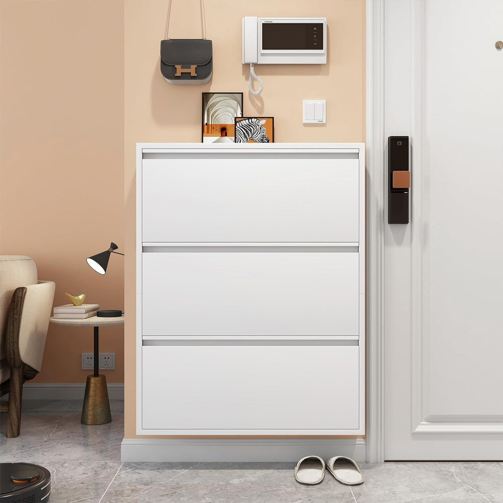 LUCYPAL Shoe Cabinet Storage for Entryway,Slim Wall Mounted Shoe Cabinet with...