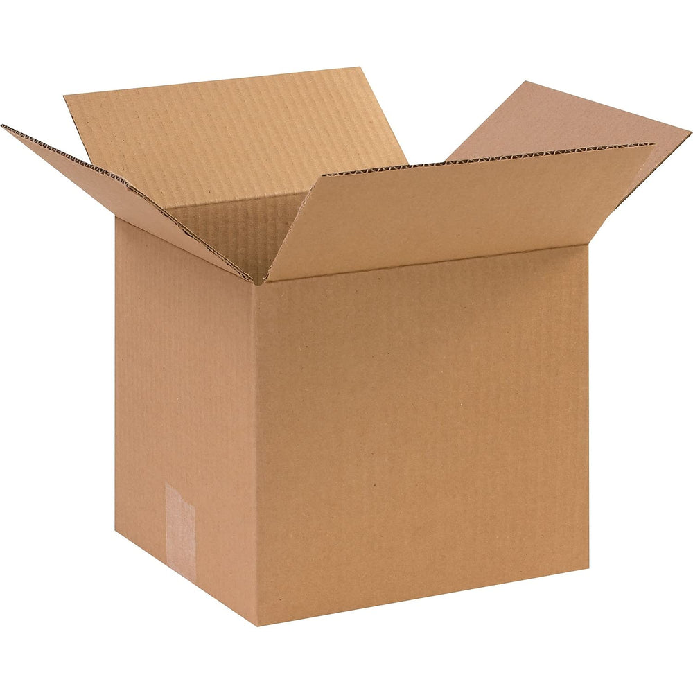 BOX USA Shipping Boxes Medium 10"L x 9"W x 9"H 25-Pack - Corru...